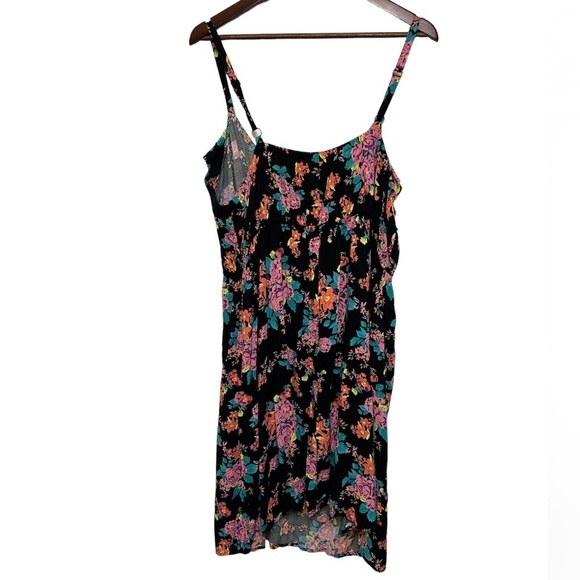 TORRID Hi-Low Floral Pink multicolor Mid Dress Plus Size 3X - Picture 2 of 10
